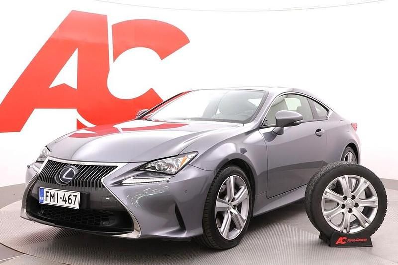 Harmaa Käytetty 2016 Lexus RC300h Executive Line Coupe - kaksiovinen | 25 990 € - Kuva 1/4