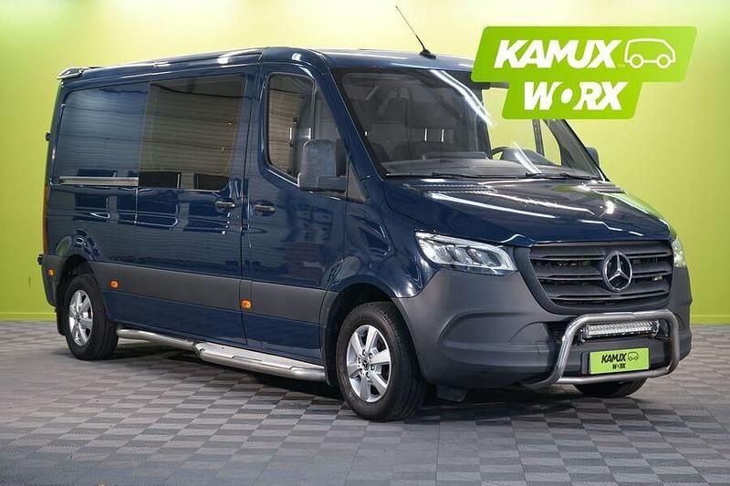 Sininen Käytetty 2018 Mercedes Sprinter Van | 28 490 € (Perustarjous) - Kuva 1/3