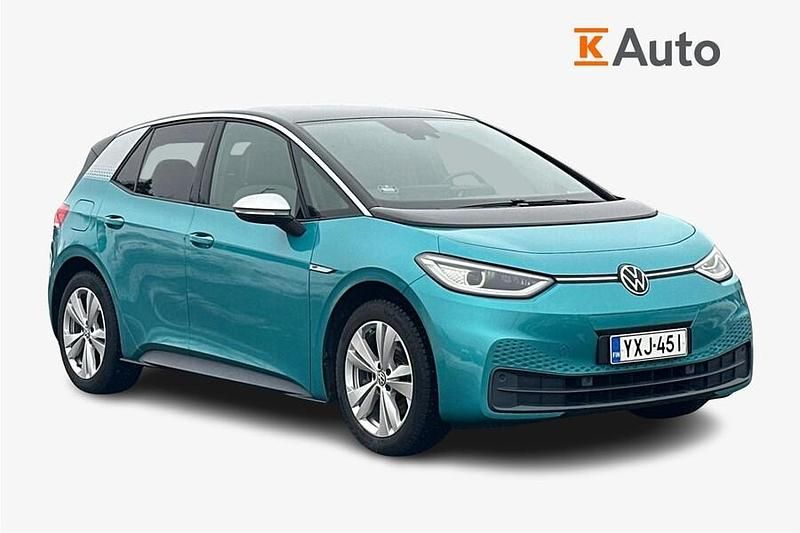 Käytetty VW ID.3 150 kW (204 HP) 2020 Turkoosi Viistoperä