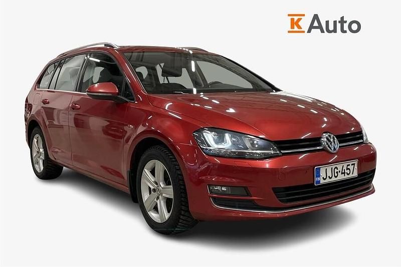Punainen Käytetty 2014 VW Golf VII Highline Farmari | 10 690 € (Perustarjous) - Kuva 1/3