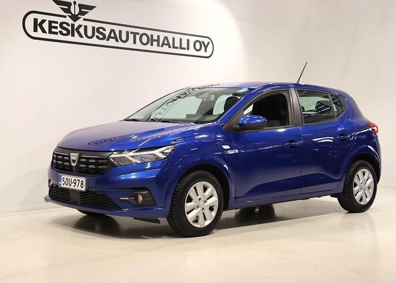 Sininen Käytetty 2022 Dacia Sandero Comfort Viistoperä | 10 900 € (Supertarjous) - Kuva 1/4