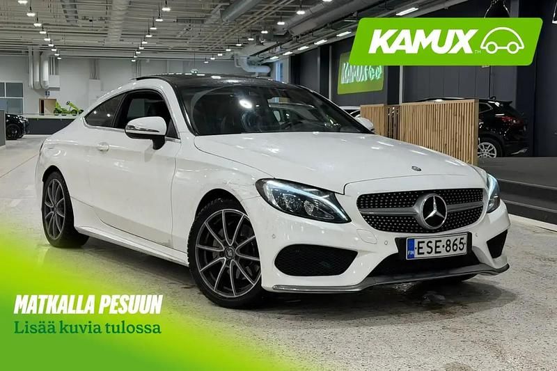 Käytetty Mercedes C180 Business 156 HP (114 kW) 2016 Valkoinen Coupe - kaksiovinen