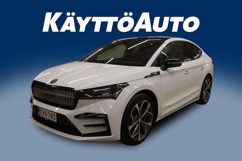 Käytetty Skoda Enyaq iV RS 194 kW (265 HP) 2022 Valkoinen Katumaasturi
