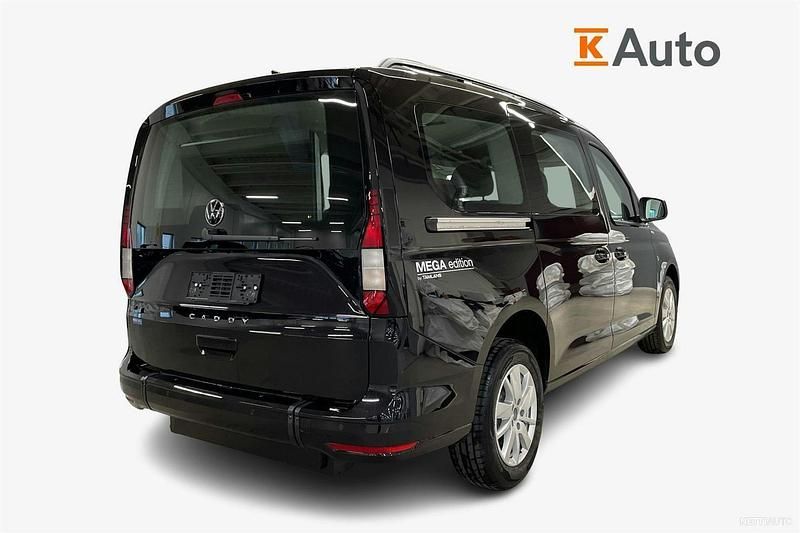 Uusi VW Caddy Maxi Life Edition 122 HP (89 kW) 2025 Musta Tila-auto