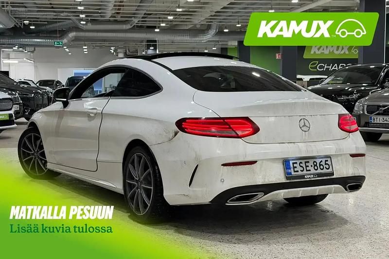 Käytetty Mercedes C180 Business 156 HP (114 kW) 2016 Valkoinen Coupe - kaksiovinen