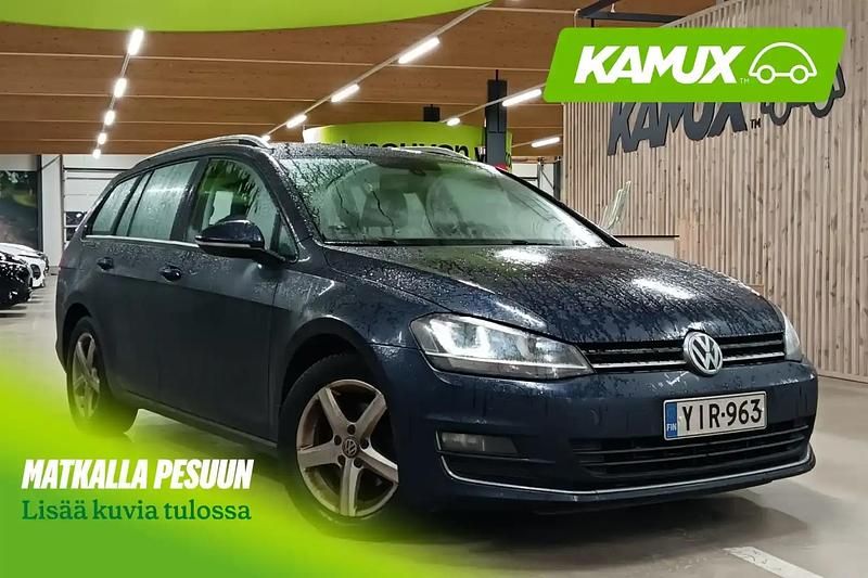Sininen Käytetty 2014 VW Golf VII Highline Farmari | 9 700 € (Perustarjous) - Kuva 1/4