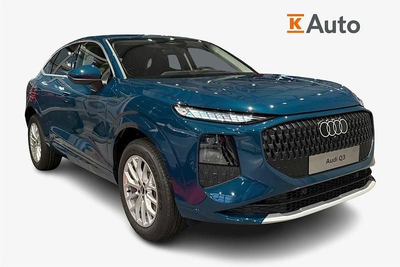 Uusi Audi Q3 Sportback Advanced 268 HP (197 kW) 2026 Met. sininen Katumaasturi