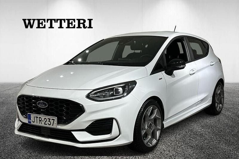Valkoinen Käytetty 2022 Ford Fiesta ST-Line X Viistoperä | 19 900 € (Kallis) - Kuva 1/4