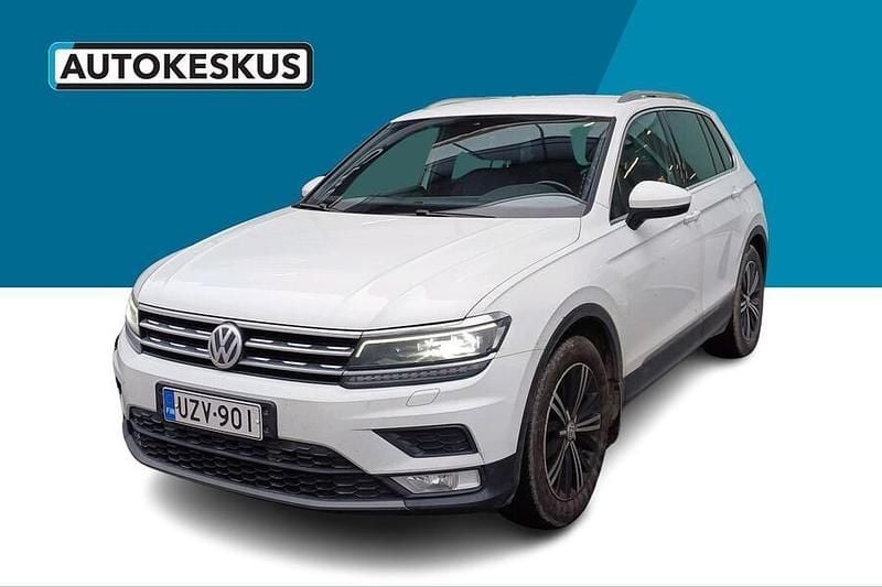 Valkoinen Käytetty 2017 VW Tiguan Comfortline Katumaasturi | 20 890 € (Perustarjous) - Kuva 1/2