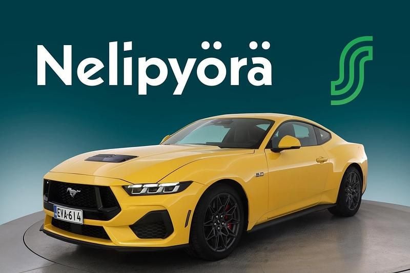 Keltainen Käytetty 2024 Ford Mustang GT Fastback Coupe - kaksiovinen | 82 900 € - Kuva 1/3