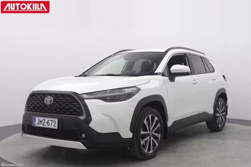 Met. valkoinen Käytetty 2023 Toyota Corolla Cross Edition Katumaasturi | 34 750 € (Perustarjous) - Kuva 1/4