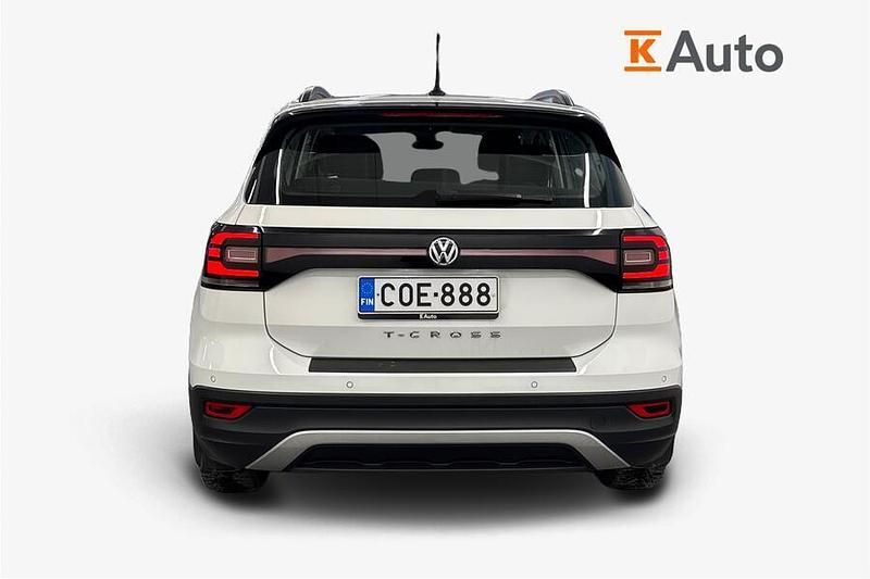 Käytetty VW T-Cross Style 116 HP (85 kW) 2020 Valkoinen Katumaasturi