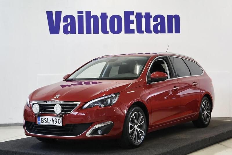 Punainen Käytetty 2015 Peugeot 308 Allure Farmari | 7 850 € (Hieman kallis) - Kuva 1/2