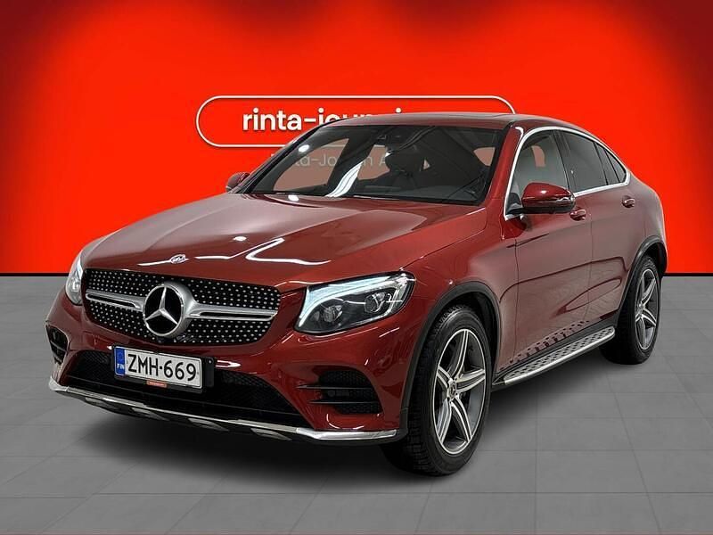 Punainen Käytetty 2018 Mercedes GLC220 Business Coupe - kaksiovinen | 31 980 € (Kallis) - Kuva 1/3