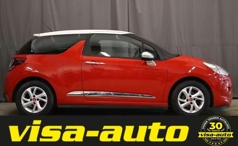 Käytetty Citroën DS3 So Chic 82 HP (60 kW) 2014 Punainen Viistoperä