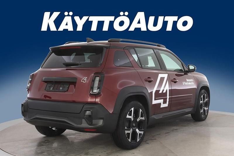Uusi Renault 4 E-Tech Komfort 110 kW (150 HP) 2025 Carmin punainen met Katumaasturi