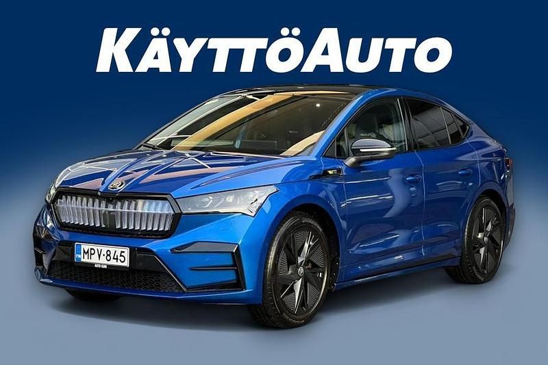 Met. sininen Käytetty 2022 Skoda Enyaq iV RS Katumaasturi | 40 890 € (Perustarjous) - Kuva 1/3