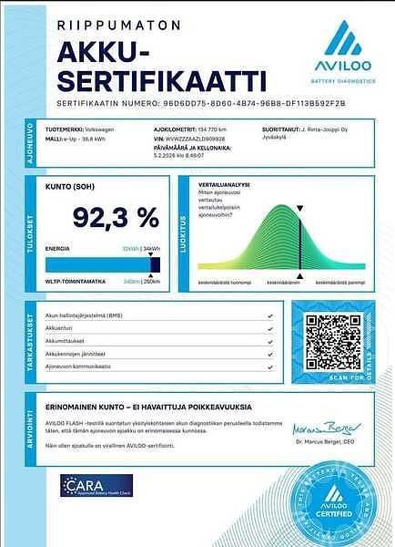 Käytetty VW e-up! 61 kW (83 HP) 2020 Viistoperä
