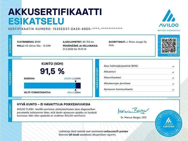 Käytetty BMW X3 xLine 292 HP (214 kW) 2020 Harmaa Katumaasturi