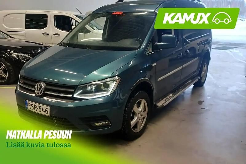 Käytetty VW Caddy Maxi 122 HP (89 kW) 2017 Vihreä Tila-auto