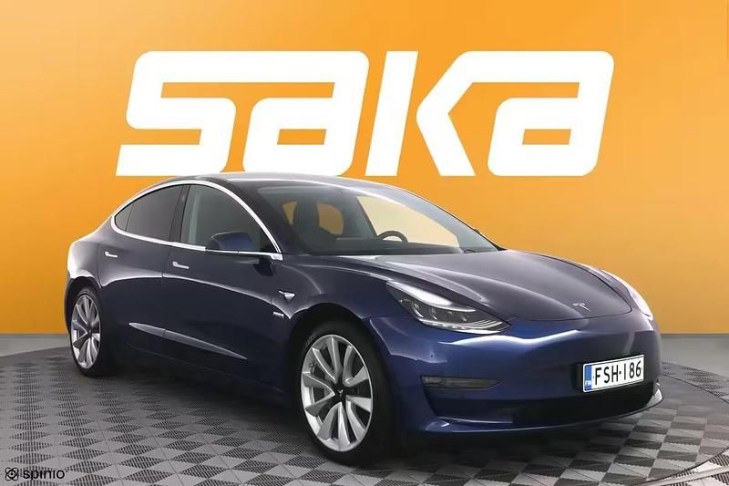 Musta Käytetty 2019 Tesla Model 3 Long Range AWD Sedan | 17 690 € (Supertarjous) - Kuva 1/4