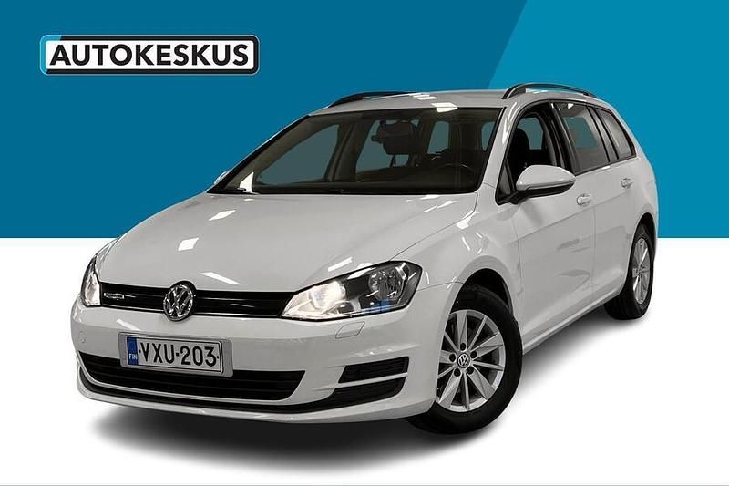 Valkoinen Käytetty 2015 VW Golf VII Comfortline Farmari | 11 390 € (Perustarjous) - Kuva 1/3