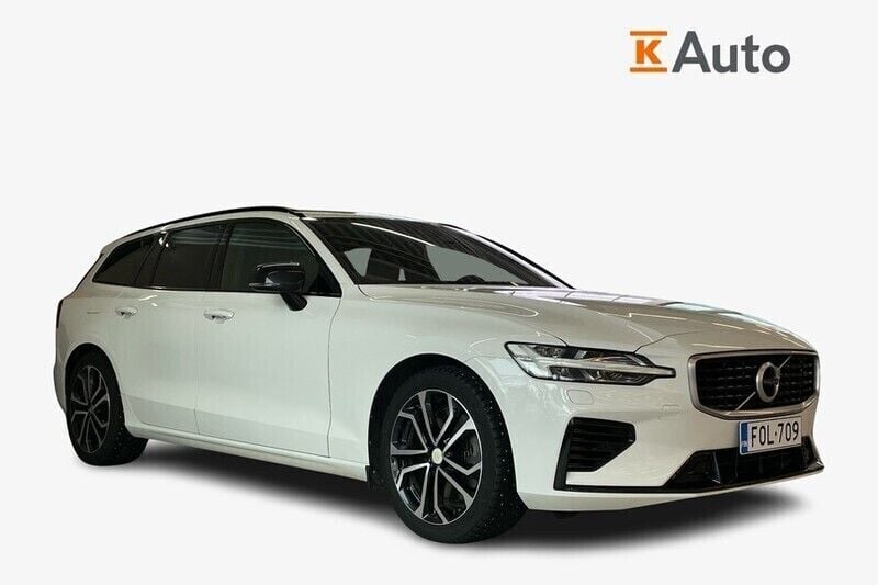 Valkoinen Käytetty 2020 Volvo V60 R-Design Farmari | 26 790 € (Hyvä tarjous) - Kuva 1/4
