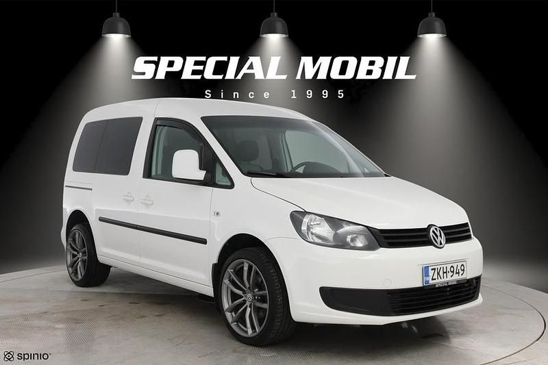 Valkoinen Käytetty 2014 VW Caddy Trendline Tila-auto | 8 290 € (Hieman kallis) - Kuva 1/4
