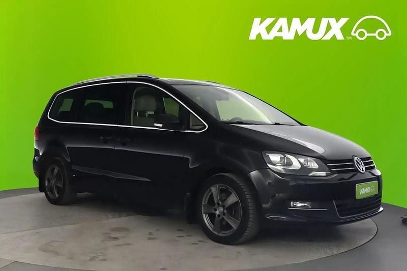 Käytetty VW Sharan Highline 177 HP (130 kW) 2014 Musta Tila-auto