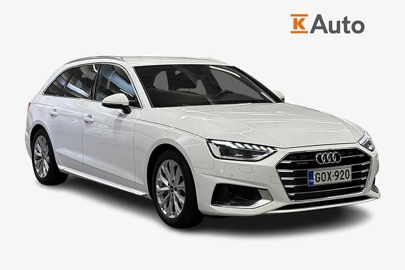 Valkoinen Käytetty 2022 Audi A4 Advanced Plus Farmari | 32 900 € (Perustarjous) - Kuva 1/3