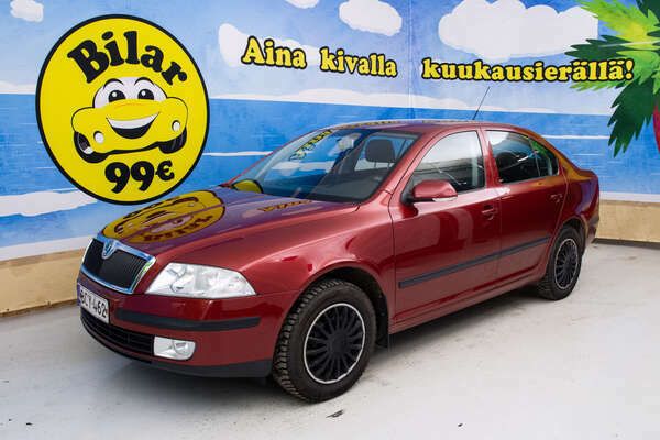 Punainen Käytetty 2008 Skoda Octavia Ambiente Sedan | 25 900 € - Kuva 1/4