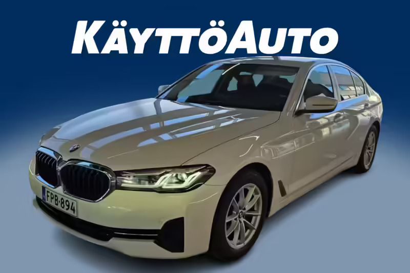 Valkoinen Käytetty 2023 BMW 520 Comfort Edition Sedan | 31 900 € (Perustarjous) - Kuva 1/4