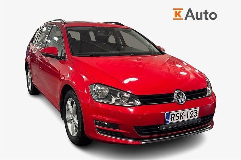 Käytetty VW Golf VII Allstar 110 HP (80 kW) 2017 Punainen Farmari