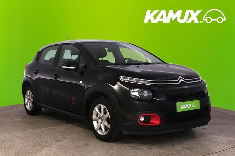 Musta Käytetty 2019 Citroën C3 PureTech Viistoperä | 8 780 € (Perustarjous) - Kuva 1/4
