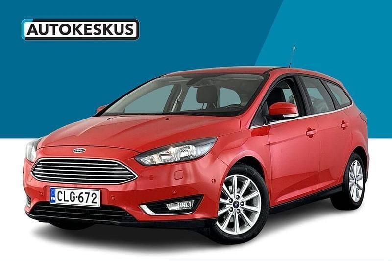 Punainen Käytetty 2017 Ford Focus Titanium Farmari | 9 900 € (Hyvä tarjous) - Kuva 1/2