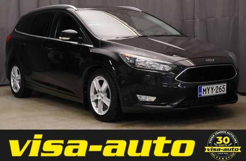 Musta Käytetty 2015 Ford Focus Business Edition Farmari | 6 990 € (Supertarjous) - Kuva 1/4