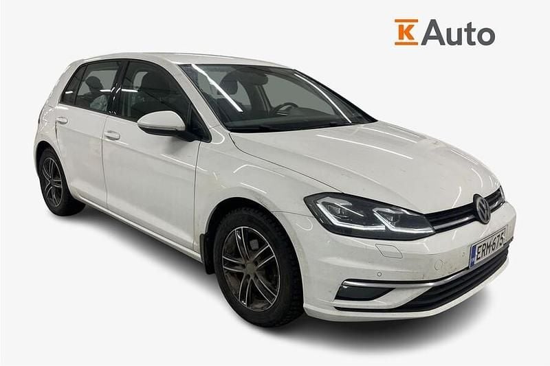 Valkoinen Käytetty 2019 VW Golf VII Highline Viistoperä | 16 900 € (Hieman kallis) - Kuva 1/3