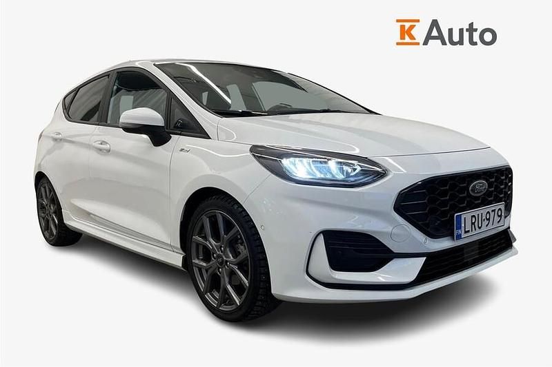 Valkoinen Käytetty 2022 Ford Fiesta ST-Line X Viistoperä | 16 470 € (Perustarjous) - Kuva 1/3