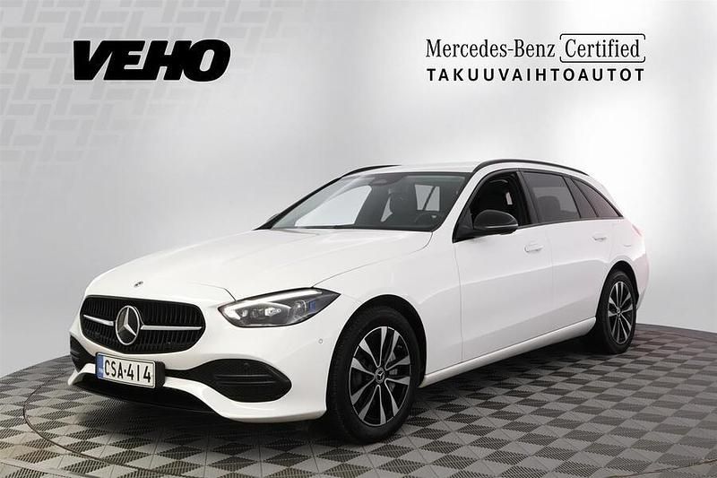 Valkoinen Käytetty 2024 Mercedes C300e Business Farmari | 43 600 € (Perustarjous) - Kuva 1/4