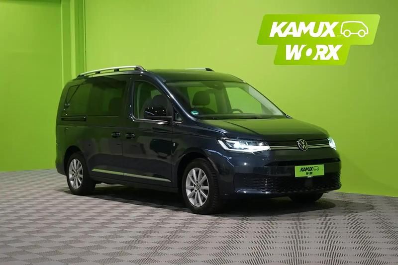Sininen Käytetty 2021 VW Caddy Maxi Style Tila-auto | 37 900 € - Kuva 1/4