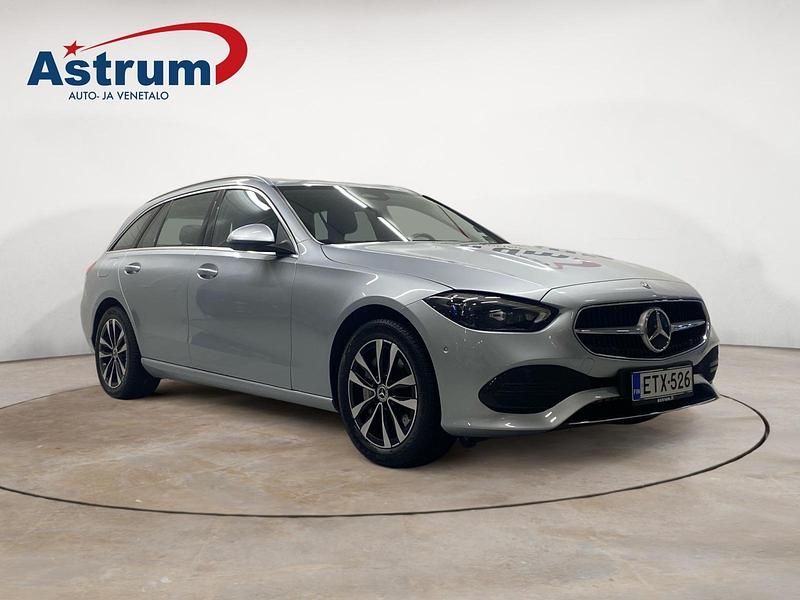 Harmaa Käytetty 2022 Mercedes C300e Advanced Plus Farmari | 33 990 € (Hyvä tarjous) - Kuva 1/3