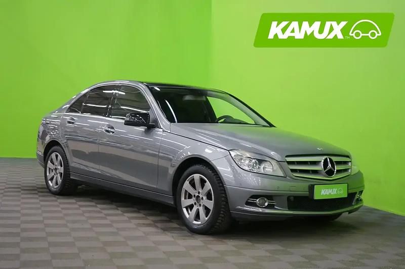 Hopea / harmaa Käytetty 2009 Mercedes C180 Business Sedan | 8 390 € (Hyvä tarjous) - Kuva 1/4