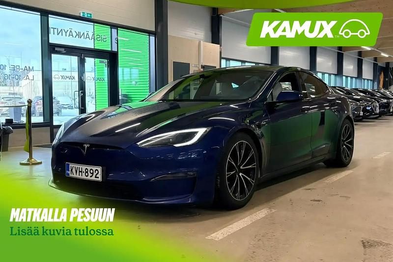 Käytetty Tesla Model S 492 kW (670 HP) 2023 Sininen Viistoperä