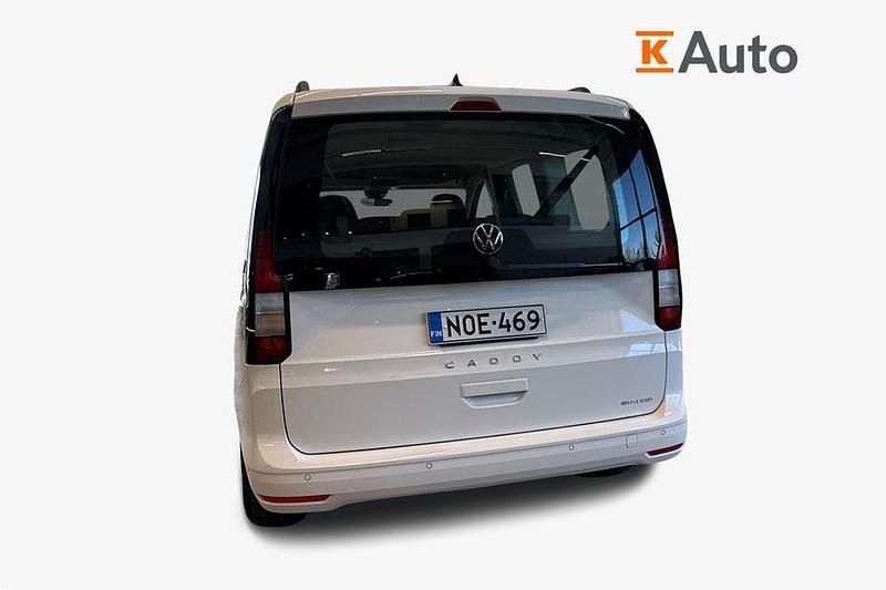 Uusi VW Caddy Maxi Life Business 150 HP (110 kW) 2025 Valkoinen Tila-auto