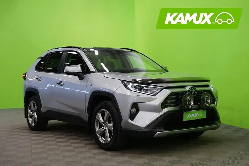 Hopea / harmaa Käytetty 2019 Toyota RAV4 Hybrid Executive Katumaasturi | 32 790 € (Perustarjous) - Kuva 1/4