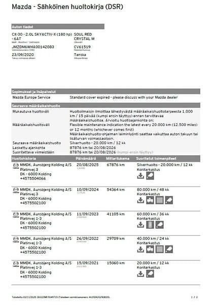 Käytetty 2020 Mazda CX-30 Katumaasturi | 22 800 € (Perustarjous) - Kuva 1/1