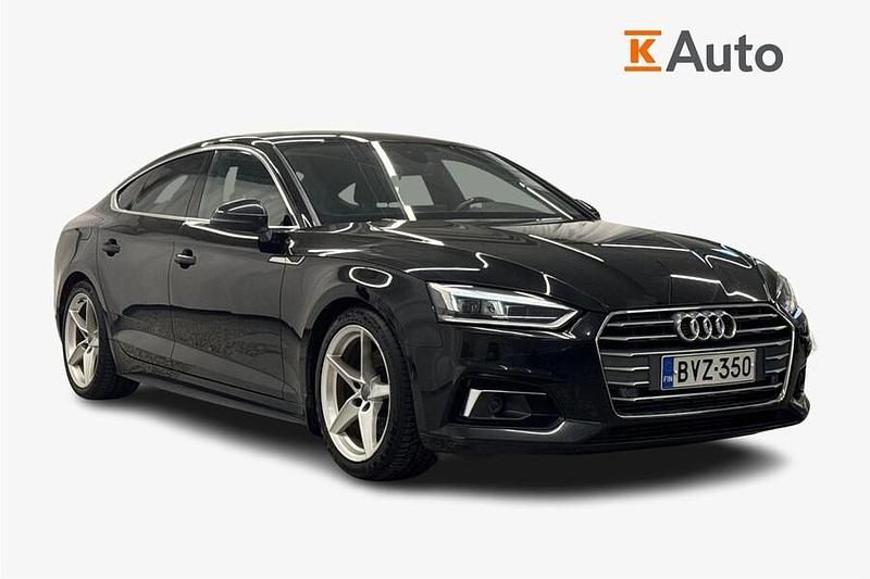 Musta Käytetty 2019 Audi A5 Sportback Business Viistoperä | 23 800 € (Perustarjous) - Kuva 1/3