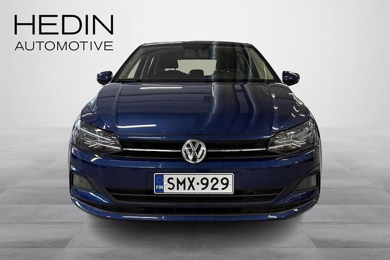 Käytetty VW Polo Comfortline 95 HP (69 kW) 2018 Sininen Viistoperä