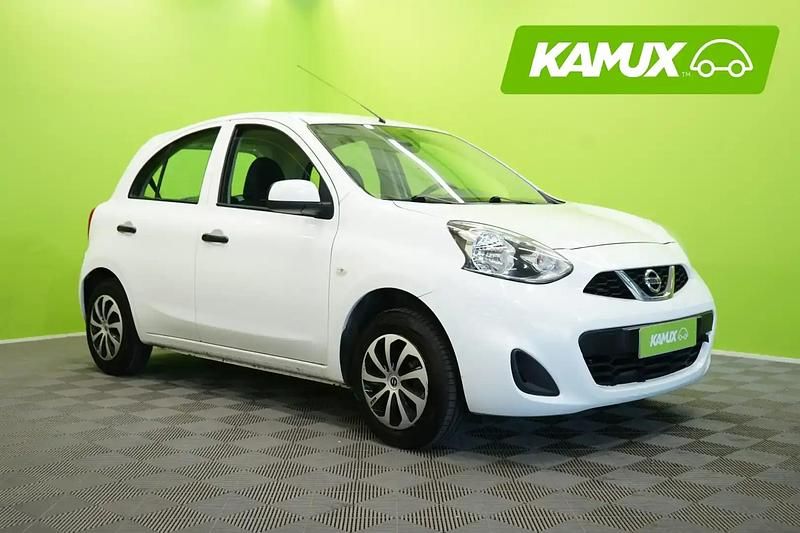 Valkoinen Käytetty 2015 Nissan Micra Visia Viistoperä | 5 900 € (Perustarjous) - Kuva 1/4