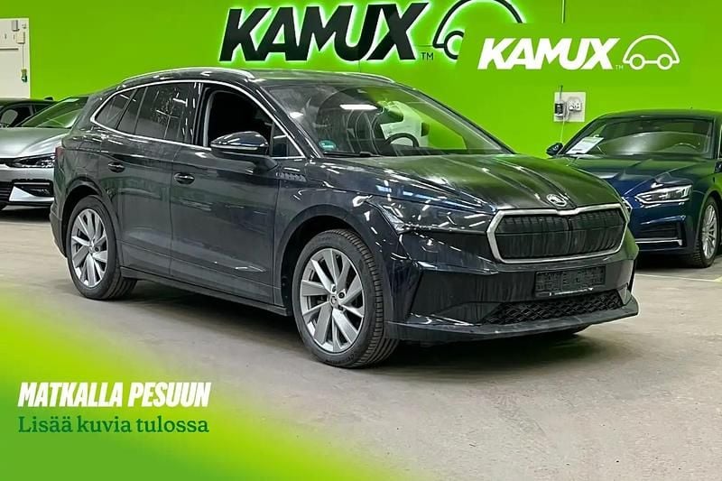 Musta Käytetty 2021 Skoda Enyaq iV Loft Katumaasturi | 27 900 € (Hyvä tarjous) - Kuva 1/4